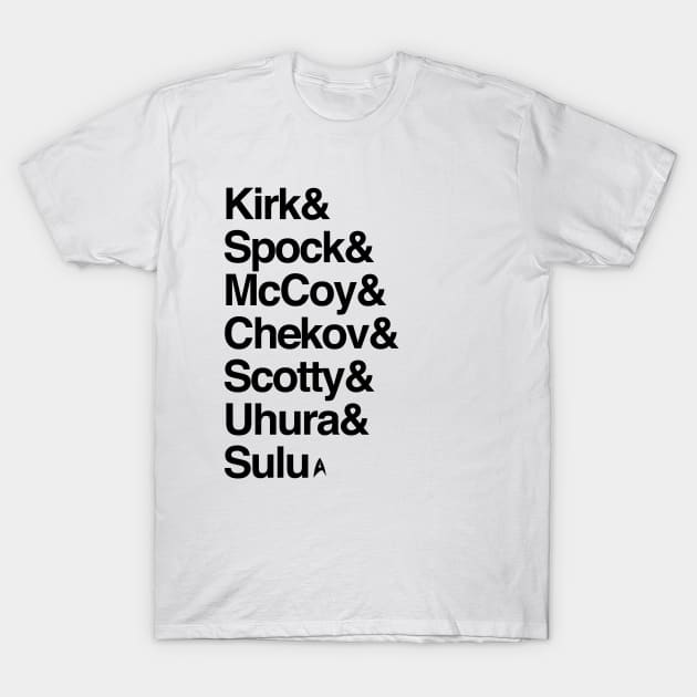 STAR TREK - Classic lineup T-Shirt by ROBZILLA